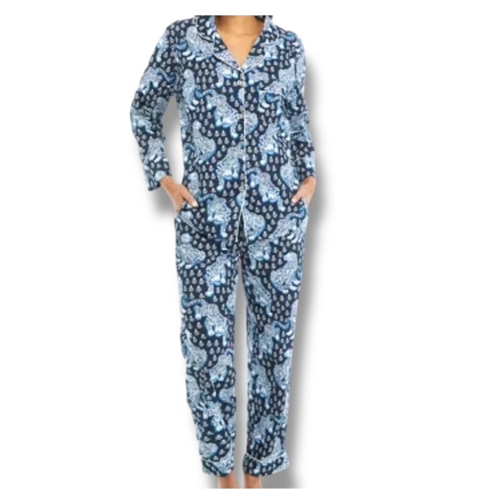 Printfresh Blue Patterned Pajama Set
